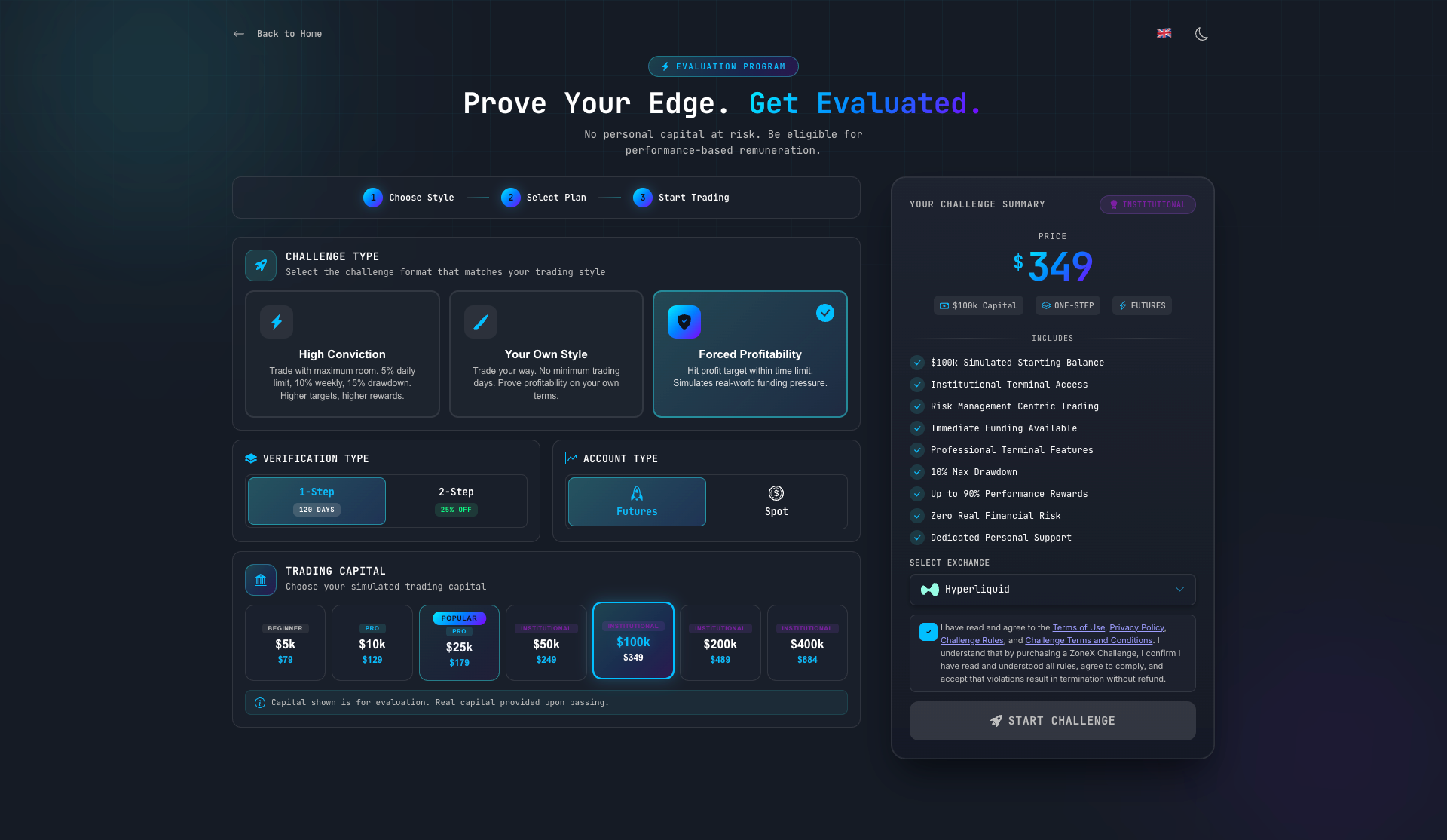 Challenge Purchase Flow